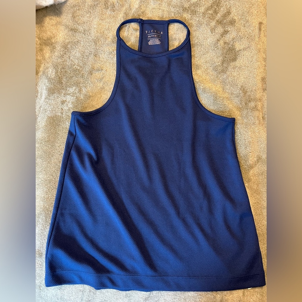 Navy Blue Athletic Tank Top